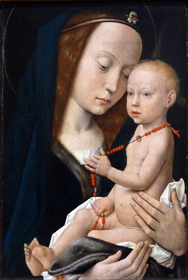 Virgin and the Child' by a follower of  Hugo van der Goes