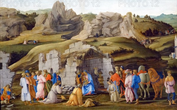 The Adoration of the Kings' by Filippino Lippi