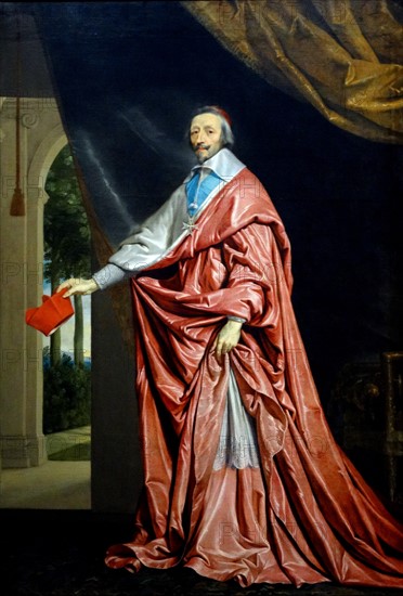 Portrait of Cardinal Richelieu by Philippe de Champaigne
