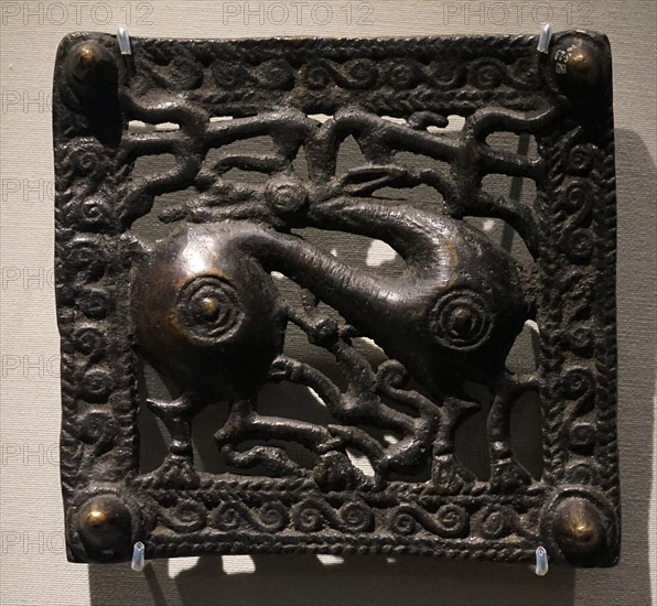 Bronze belt buckle from the Parthian period