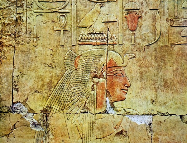 Egyptian tomb wall painting