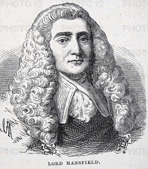 Engraved portrait of William Murray