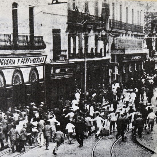 Photograph taken during the Spanish coup of July 1936