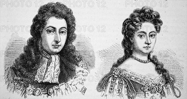 Portrait of William and Mary of the Kingdoms of England