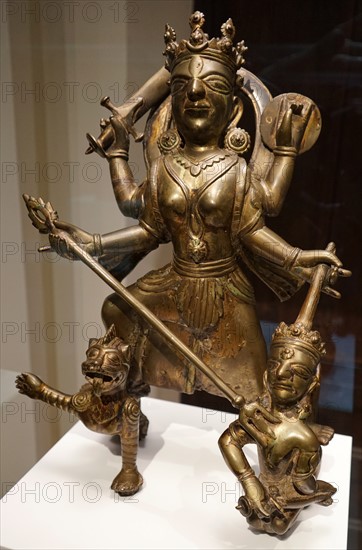 The Goddess Durga Killing the Buffalo Demon