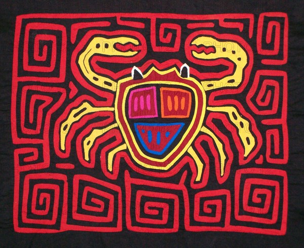 Mola textile by Kuna Indian artist