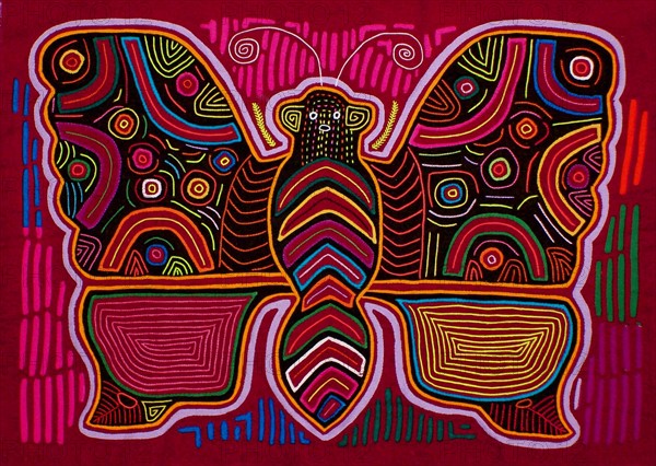 Mola textile by Kuna Indian artist