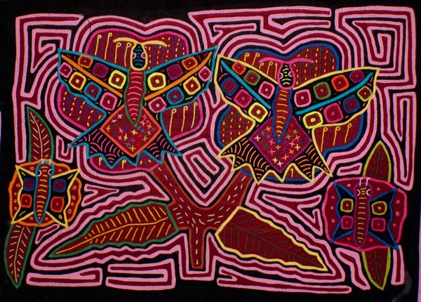 Mola textile by Kuna Indian artist