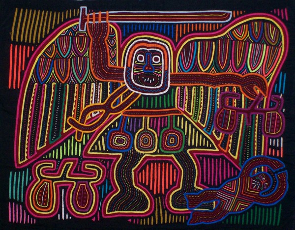 Mola textile by Kuna Indian artist