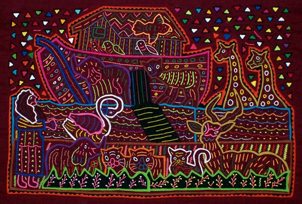 Mola textile by Kuna Indian artist