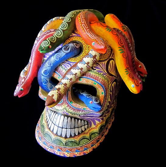 Mexican Puebla Medusa skull