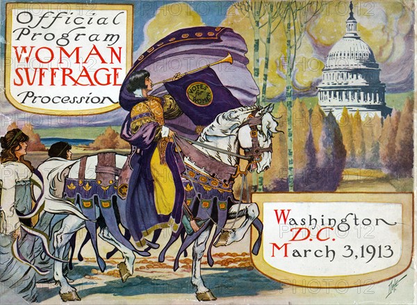 Official program - Woman suffrage procession.