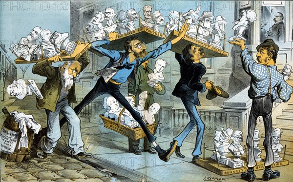 Crowding the cabinet-making business by Joseph Ferdinand Keppler