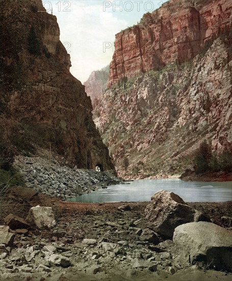 Rainbow at the Grand Canyon by Arnold Genthe