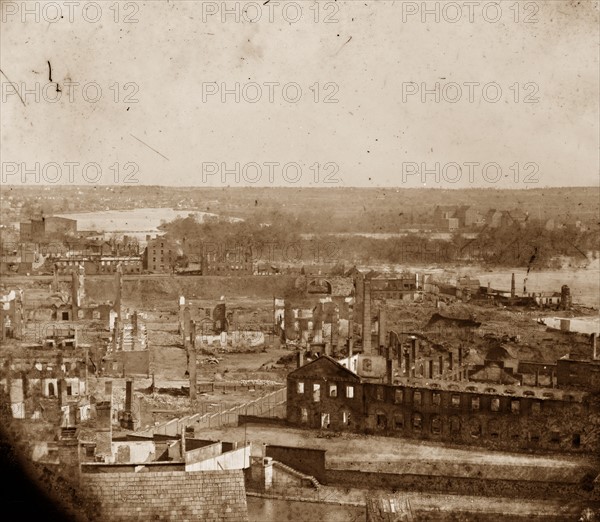 Ruins of State Arsenal and view down James River