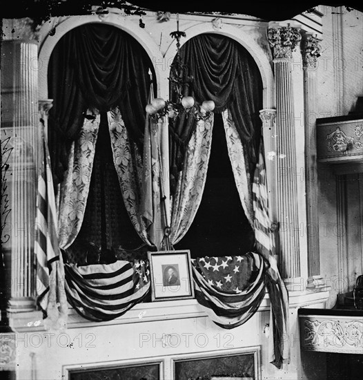 Scene of the assassination of President Abraham Lincoln