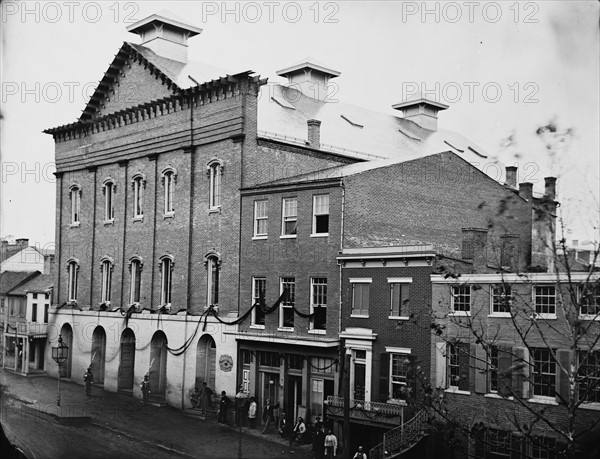 Scene of the assassination of president Lincoln