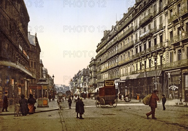 The Cannabiere and Hotel de Louvre, Marseille