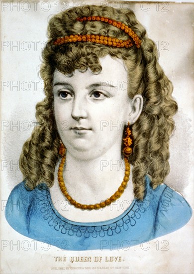 The queen of love, Published by Currier & Ives, between 1856 and 1907.