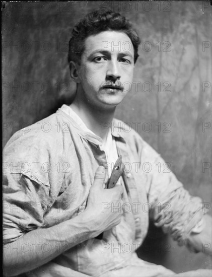 Chester Beach, the American sculptor (1881-1956) by American Photographer Gertrude Käsebier. Dated ca. 1908