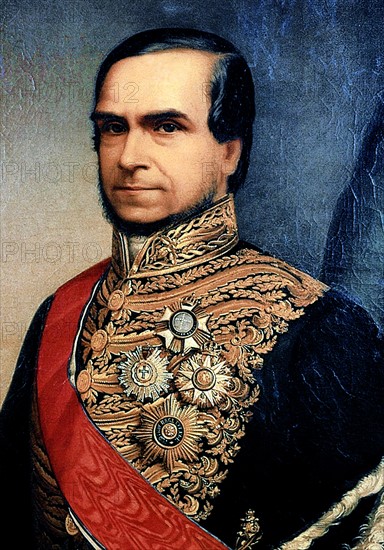 Honório Hermeto Carneiro Leão, Marquis of Paraná, at age 55, 1856