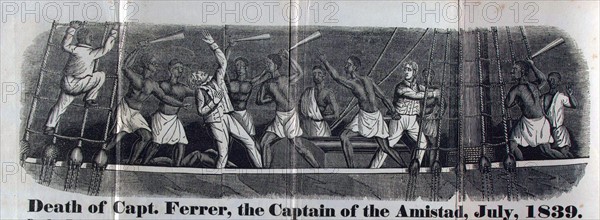 newspaper's depiction of the Revolt on the Amistad