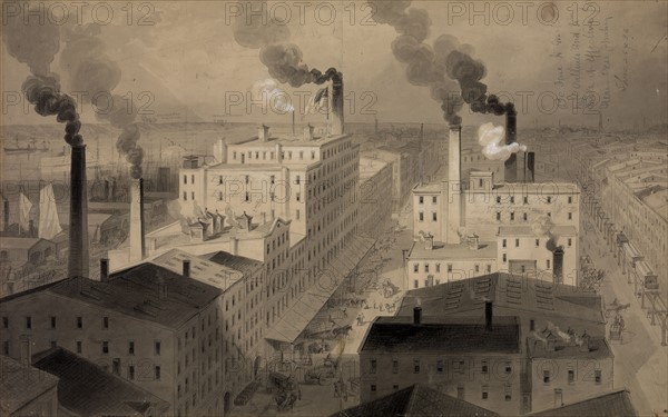 View of B.T. Babbitt's best soap factory buildings, New York City