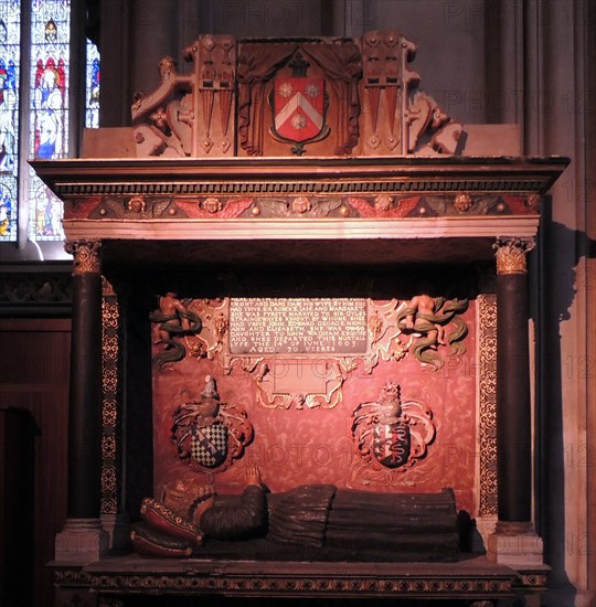 Bristol cathedral in England: Tomb of Dame Joan