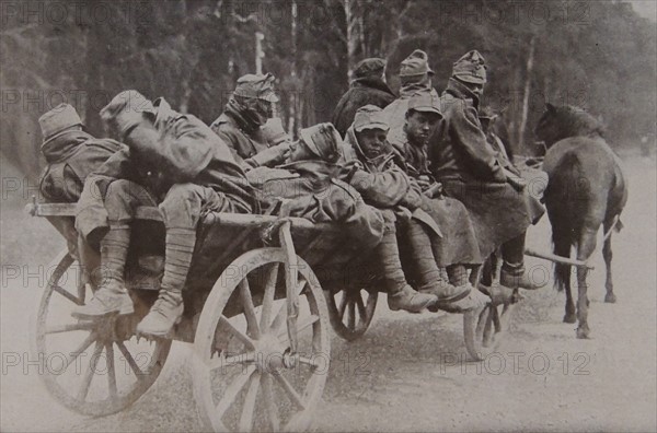 Austrian prisoners of war during world war I.