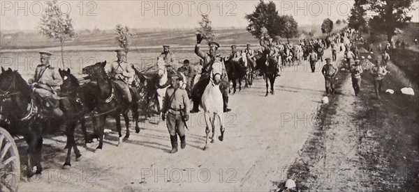 Russian artillery withdraw following the treaty of Brest Litovsk.