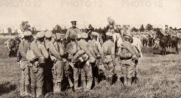 Russian soldiers near Warsaw.