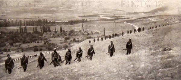 The victorious French army returns at the end of WWI