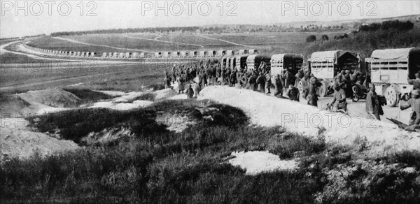 French mechanised division on the road.