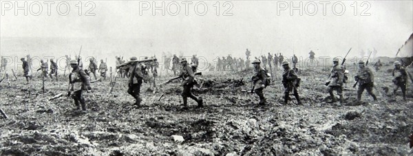 Canadian soldiers at the frontline.