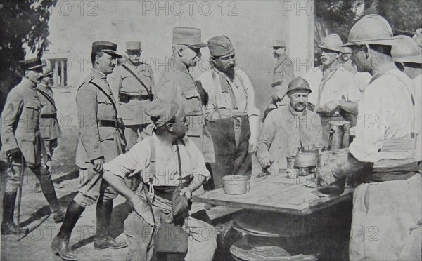 French army field kitchen.