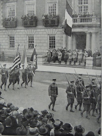 Crowds gather in Boston USA