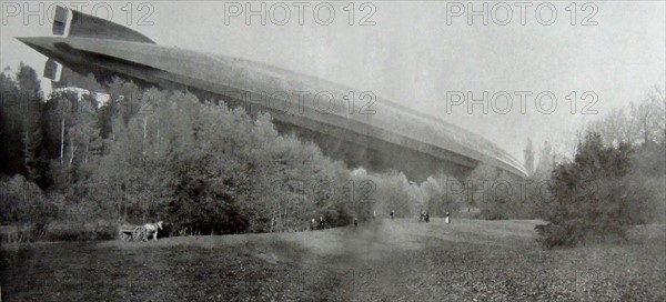 German Zeppelin L-45 Airship crashes in France.