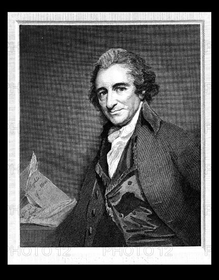 Thomas Paine print by William Sharp