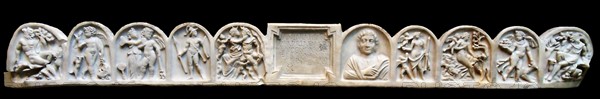 marble sarcophagus with the myth of Selene and endymion