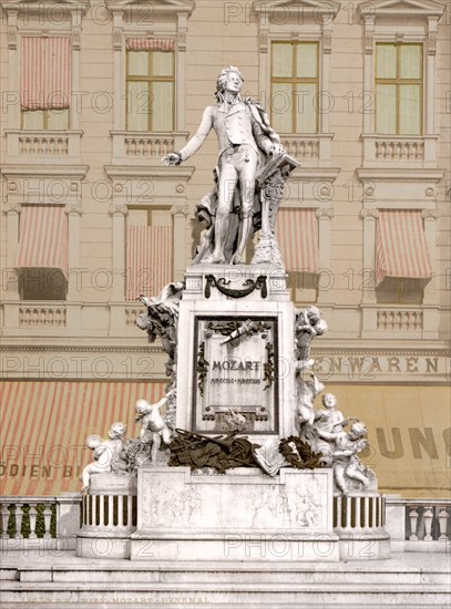 Mozart Monument, Vienna, Austro-Hungary