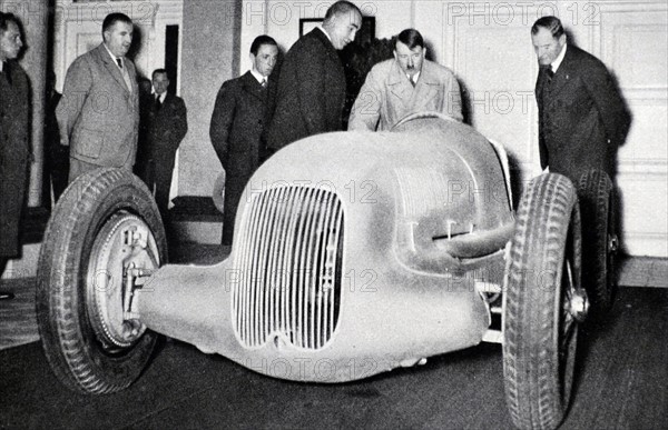 Adolf Hitler at a automobile exhibition in Berlin 1936