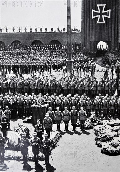 Funeral of German President Paul Von Hindenburg 1934