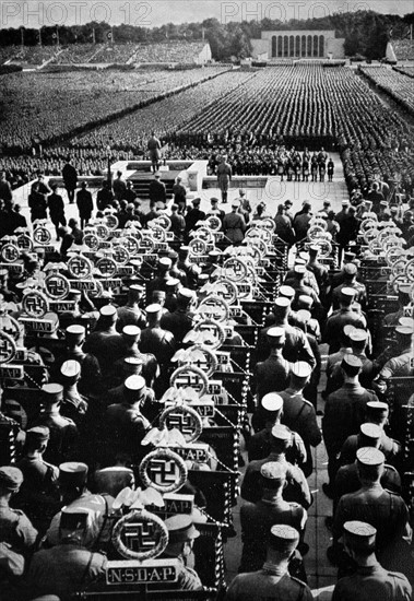 Adolf Hitler, at a Rally