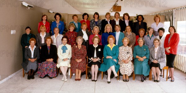 Margaret thatcher heads 31 out of 41 women elected to the British Parliament