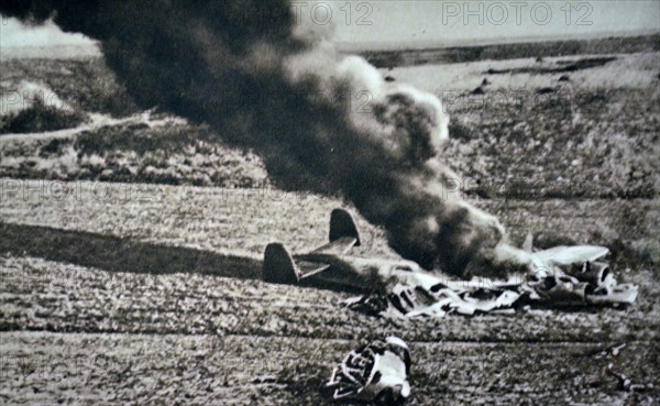 WWII: German aircraft crashed in France