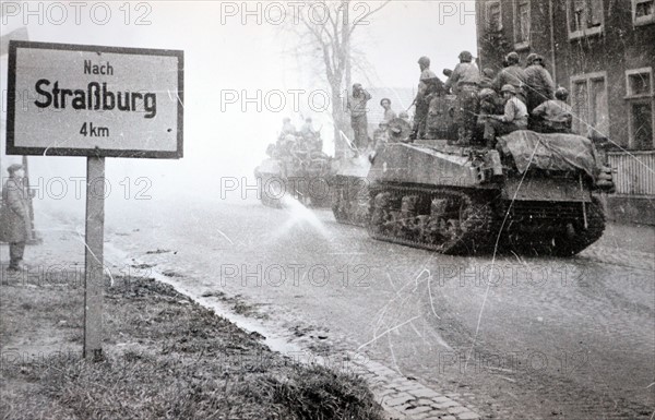 American forces near Strasbourg, France