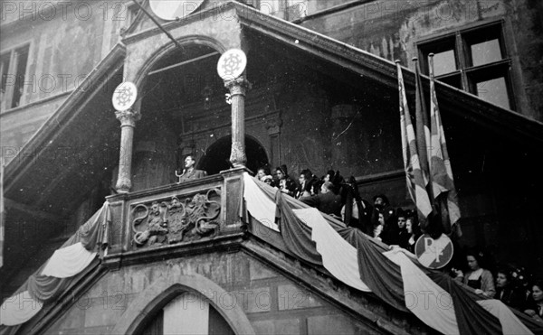 General Charles de Gaulle at the liberation of Mulhouse