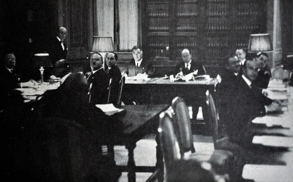 Rome - A Meeting of the Fascist Grand Council