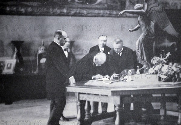 Rome, 16 September 1926 - Signing of the Treaty Italy - Romania