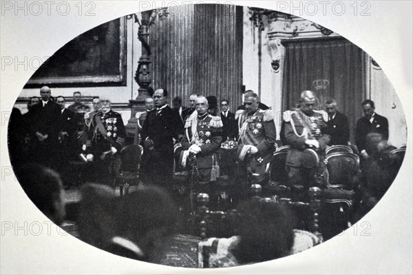 Mussolini with other Ministers